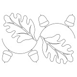 acorn leaf border 001